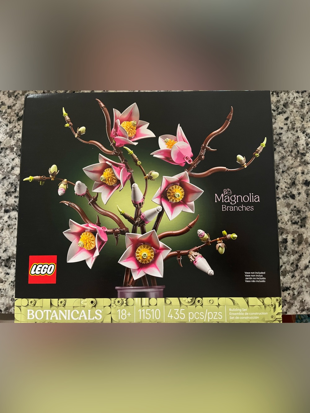 LEGO Pink and Brown Magnolia Branches Botanical Display